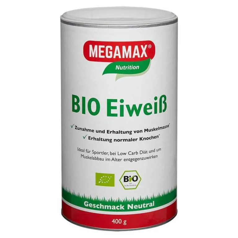 Best Megamax Bio Eiweiss Neutral Pulver, 400 g