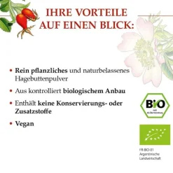 Best Bio Hagebutten Pulver, 250 g Hagebuttenpulver|Sonstige Bio Produkte