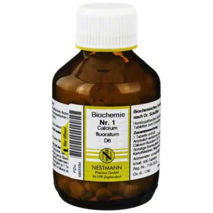 Biochemie 1 Calcium fluoratum D 6 Tabletten, 400 St