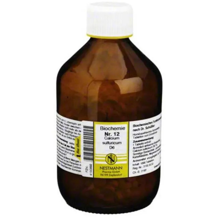 Biochemie 12 Calcium sulfuricum D 6 Tabletten, 1000 St