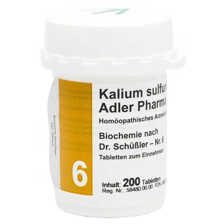 Biochemie Adler 6 Kalium sulfuricum D6 Adl.Ph. Tabletten, 200 St