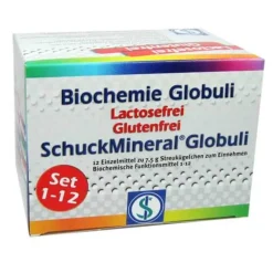 Best Schuckmineral Biochemie Globuli Set 1 - 12 Lactose frei, 12X7.5 g