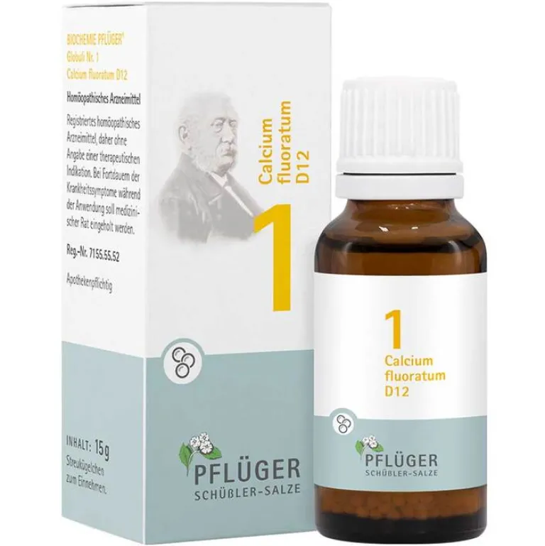 Clearance Pflüger Biochemie 1 Calcium fluoratum D 12 Globuli, 15 g