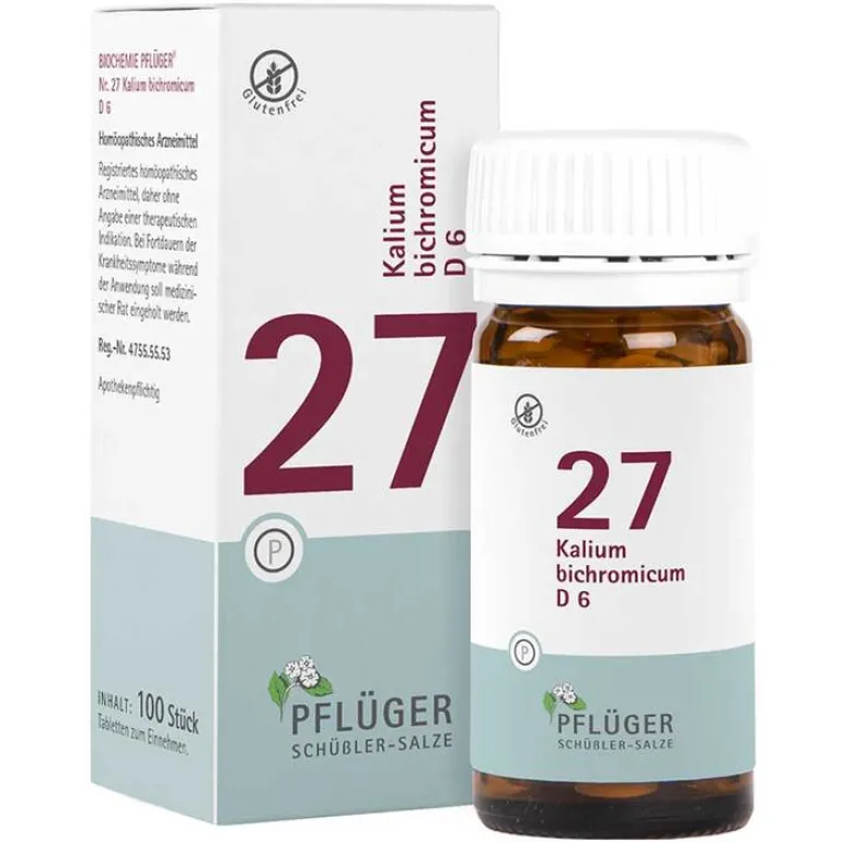 New Pflüger Biochemie 27 Kalium bichromicum D 6 Tabletten, 100 St