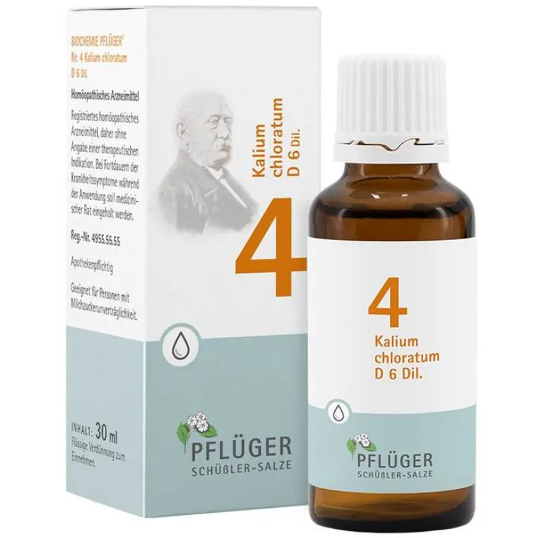 Outlet Biochemie 4 Kalium chloratum D 6 Tropfen, 30 ml Salze 1-12|Salze Als Tropfen