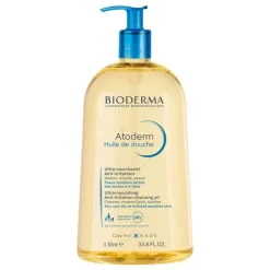 Outlet Bioderma Atoderm Huile de Douche für trockene, zu Neurodermitis und Ekzemen neigende Haut, 1 l