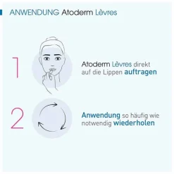 Bioderma Atoderm Levres Baume Lippenbalsam für risssige und sehr trockene Lippen, 15 ml