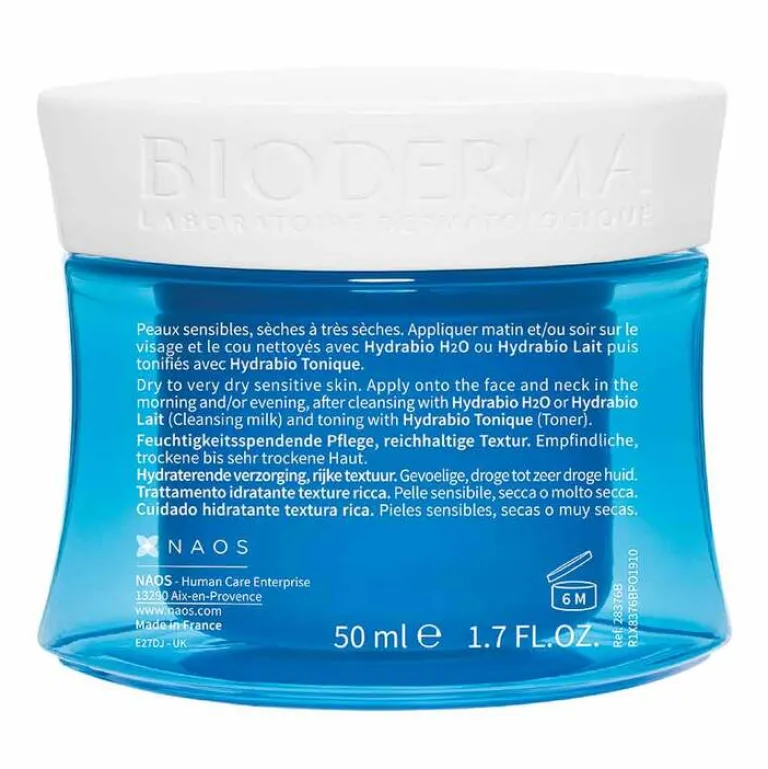 Best Bioderma Hydrabio Creme Pot für feuchtigkeitsarme, trockene bis sehr trockene, empfindliche Haut, 50 ml