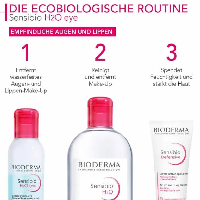 Best Bioderma Sensibio H2O Reinigungslösung eye, 125 ml