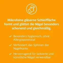 Bio-H-Tin Glas Nagelfeile, 1 St