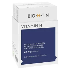 Hot ® Vitamin H 2,5 mg Tabletten, 2X84 St Vitamin B7 (Biotin)