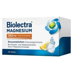 Sale Biolectra ® MAGNESIUM 365 mg fortissimum Brausetabletten Zitronengeschmack, 40 St