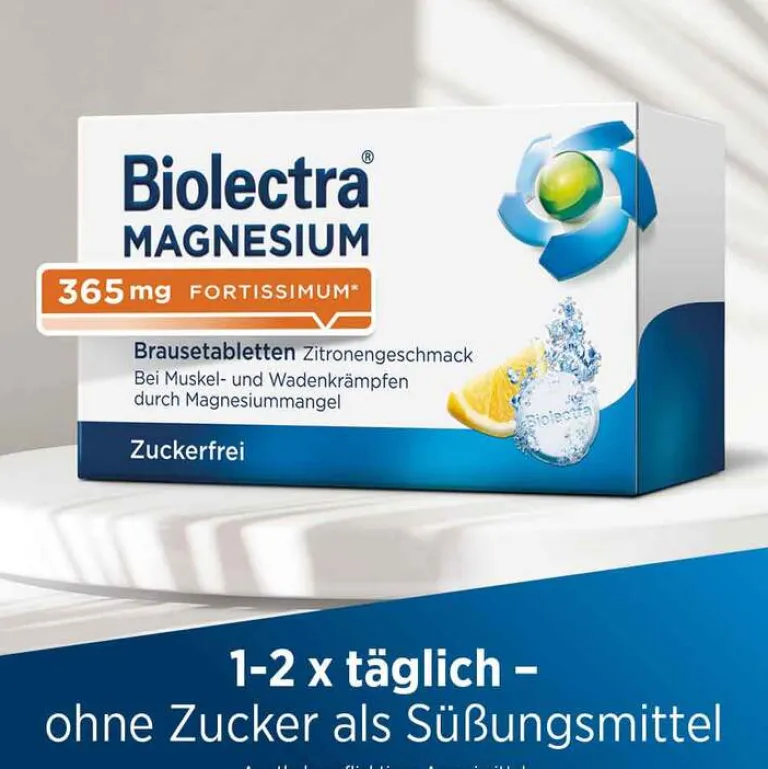 Sale Biolectra ® MAGNESIUM 365 mg fortissimum Brausetabletten Zitronengeschmack, 40 St