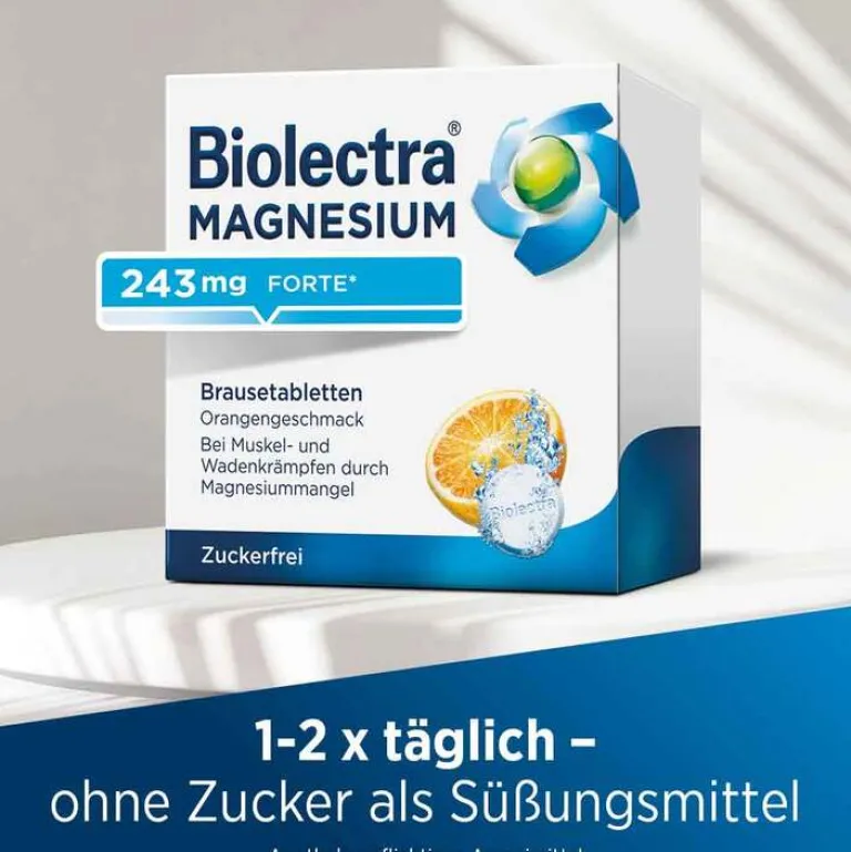 Discount Biolectra ® MAGNESIUM 243 mg forte Brausetabletten Orangengeschmack, 20 St