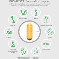 Clearance Biomenta Sehkraft Kompl.DHA Lutein Zeaxanthin Kapseln , 90 St