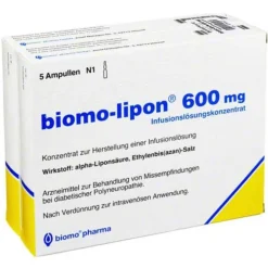 Biomo Lipon 600 mg Ampullen, 10 St Medikamente|Alpha Liponsäure