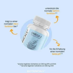 Outlet Biotanicals Omega-3 aus Algen vegan plant-based, 120 St