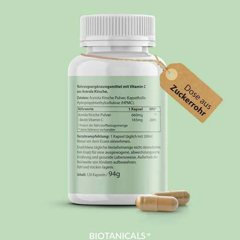 Clearance Biotanicals Vitamin C Kapseln, 120 St