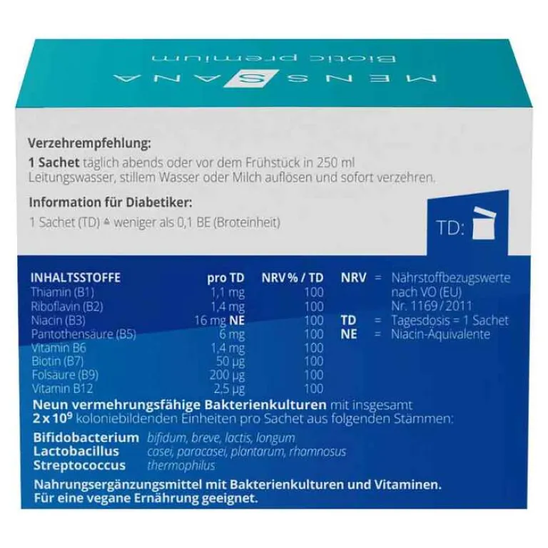 Menssana Biotic premium Beutel, 28X2 g