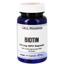 Clearance Biotin 2,5 mg GPH Kapseln, 60 St Vitamin B7 (Biotin)