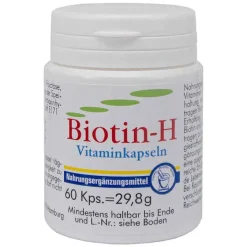 New Biotin H Vitaminkapseln, 60 St Vitamin B7 (Biotin)