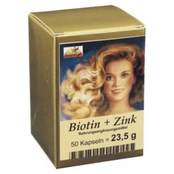 Sale Biotin Plus Zink Haarkapseln, 50 St Vitamin B7 (Biotin)