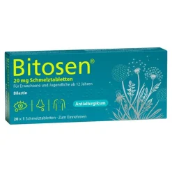 Outlet 20 mg Schmelztabletten, 20 St Bilastin|Allergie Tabletten
