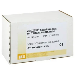 Borreliose Test zur Testung der Zecke Testkarte, 3 St