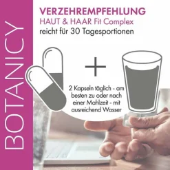 Outlet Botanicy Haut & Haar Fit Complex mit Actrisave Kapseln, 60 St Mikronährstoffe