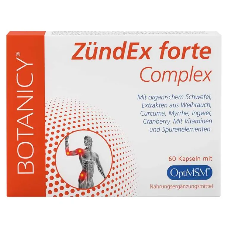 Best Botanicy Zündex forte Complex mit Optimsm Kapseln, 60 St Msm Schwefel
