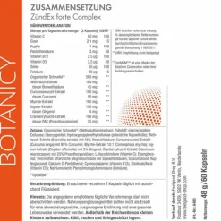 Best Botanicy Zündex forte Complex mit Optimsm Kapseln, 60 St Msm Schwefel