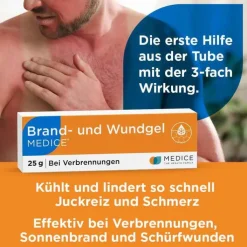 Brand- und Wundgel Medice bei Verbrennungen, 25 g