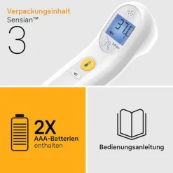Clearance 3 kontaktloses Thermometer, 1 St Fieberthermometer