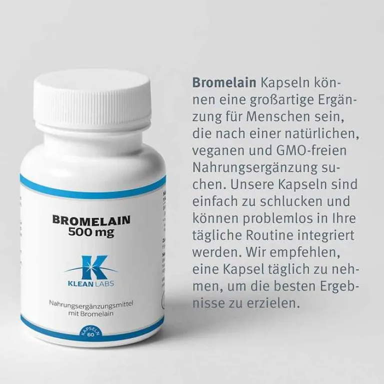 New Klean Labs Bromelain 500 mg Kapseln, 60 St