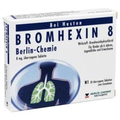 Berlin Chemie Bromhexin 8 überzogene Tabletten, 20 St