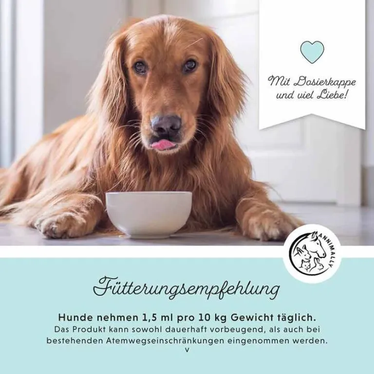Annimally Bronchial Plus Atemwegsmischung Saft für Hunde, 100 ml