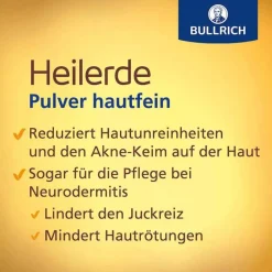 Hot Bullrich Heilerde Pulver hautfein, 500 g Heilerde