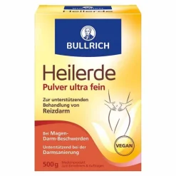 New Heilerde Pulver ultra fein zum Einnehmen und Auftragen, 500 g Heilerde|Sodbrennen Medikamente