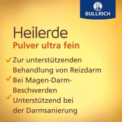 New Heilerde Pulver ultra fein zum Einnehmen und Auftragen, 500 g Heilerde|Sodbrennen Medikamente