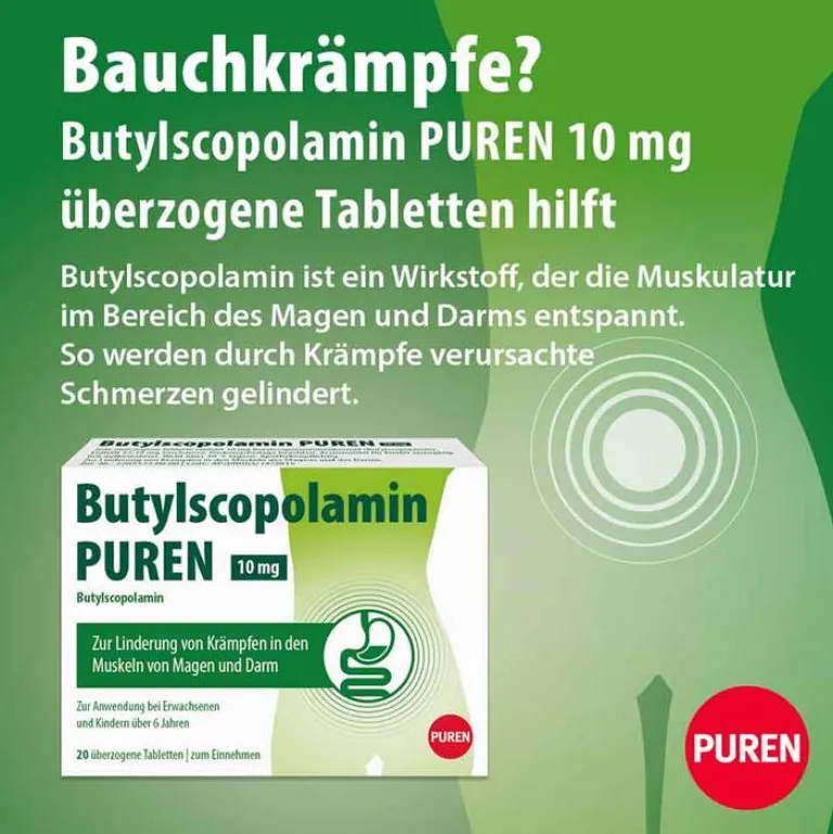 Online Butylscopolamin 10 mg Tabletten, 50 St Verdauung