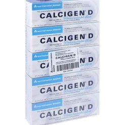 Clearance Calcigen D 600 mg / 400 I.E. Brausetabletten, 50 St