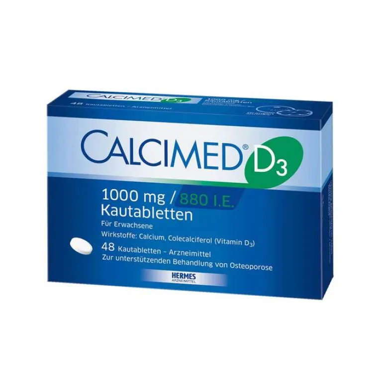New D3 1000 mg / 880 I.E. Kautabletten, 48 St Calcium
