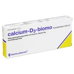 Sale Calcium-D3-biomo Calcium D3 biomo Kautabletten 500 + D, 20 St