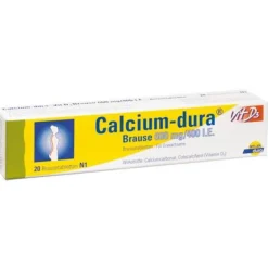 New Dura Calcium Vit D3 Brause 600 mg / 400 I.E., 20 St