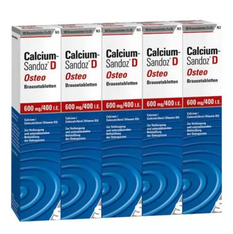 New Calcium Sandoz D Osteo Brausetabletten, 100 St Vitamin D (Colecalciferol)|Calcium