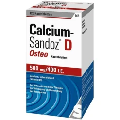 Clearance Calcium-Sandoz Calcium Sandoz D Osteo Kautabletten, 120 St