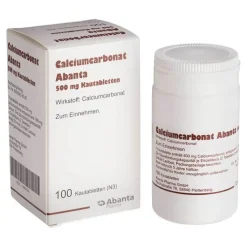 Calciumcarbonat Abanta 500 mg Kautabletten, 100 St