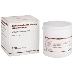 Calciumcarbonat Abanta 500 mg Kautabletten, 200 St
