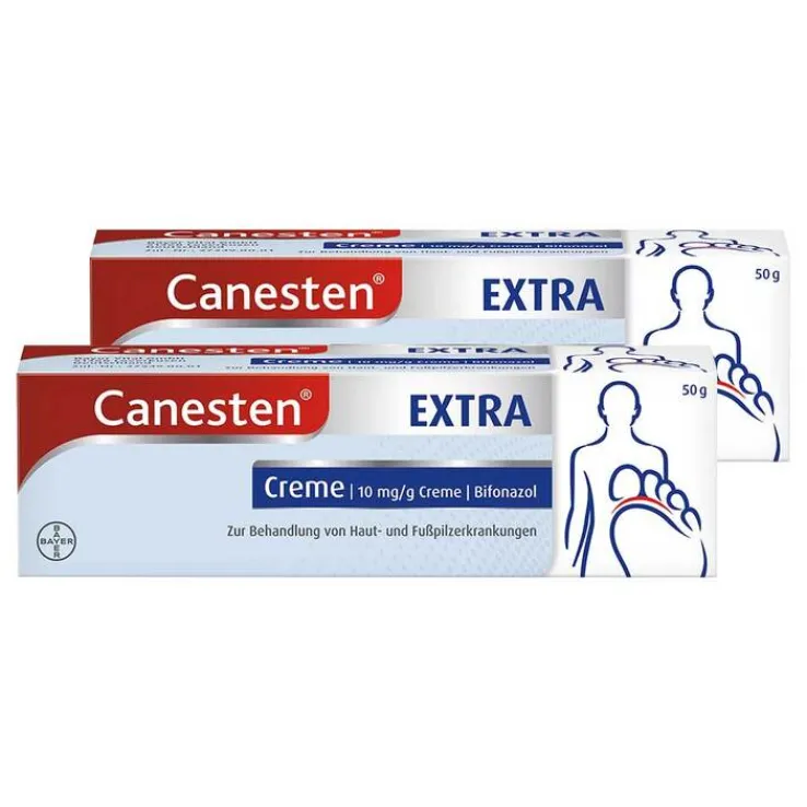 Canesten EXTRA Creme gegen Haut- und Fußpilzerkrankungen, 2x50 g