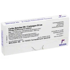 Sale Weleda Carbo Betulae D8 / Crataegus D2 aa Ampullen, 8X1 ml